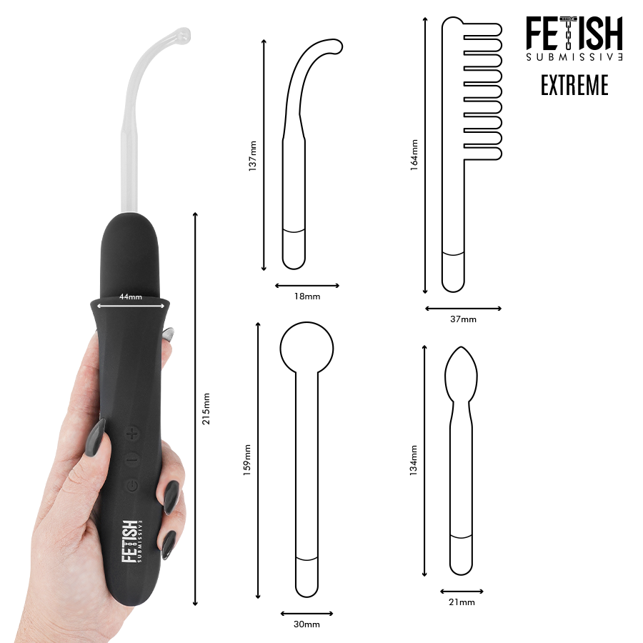 Fetish Submissive Wand elettrostimolazione 6 livelli