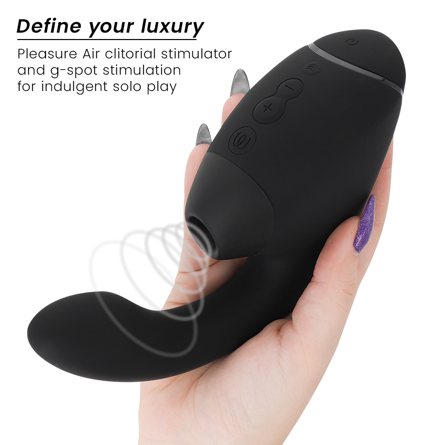 Womanizer Duo Next stimolatore clitorideo nero punto G 3D