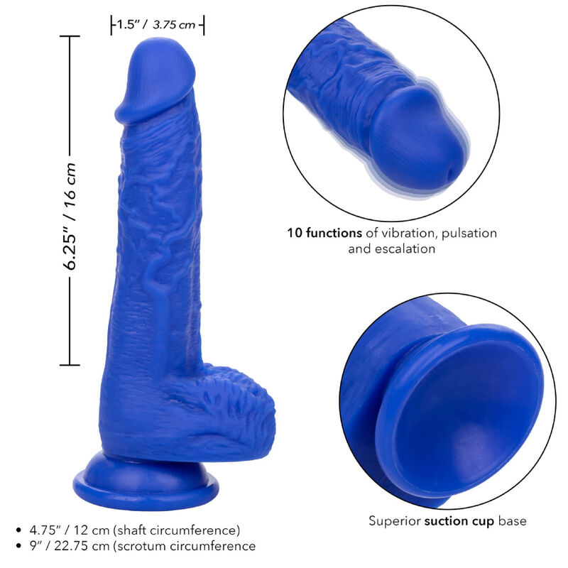 CalExotics Admiral Sailor vibratore ventosa blu