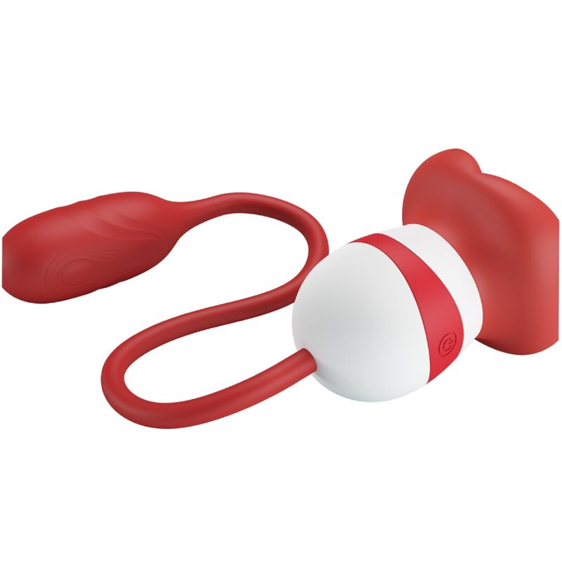 Pretty Love Aliyah stimolatore clitorideo rosso in silicone