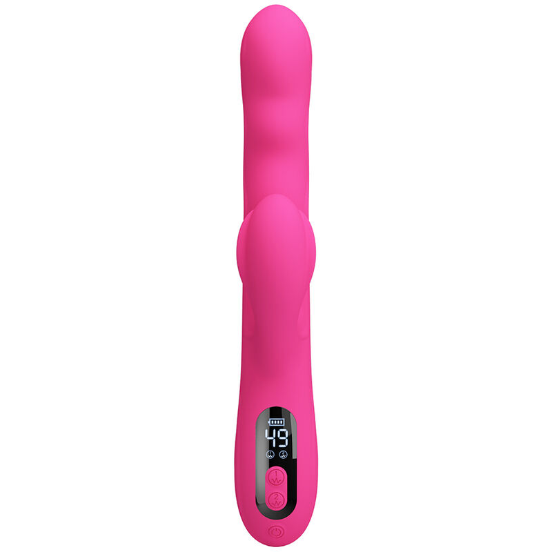 Pretty Love Winters vibratore doppia stimolazione rosa display