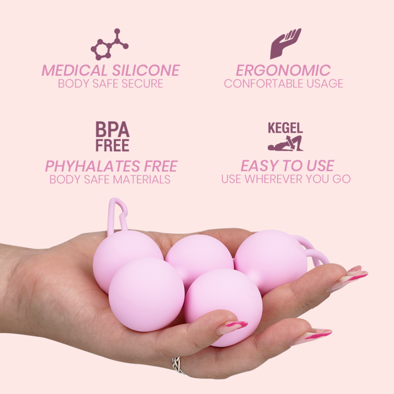 Intimichic Pelvis Health II palline kegel silicone kit 3 pz