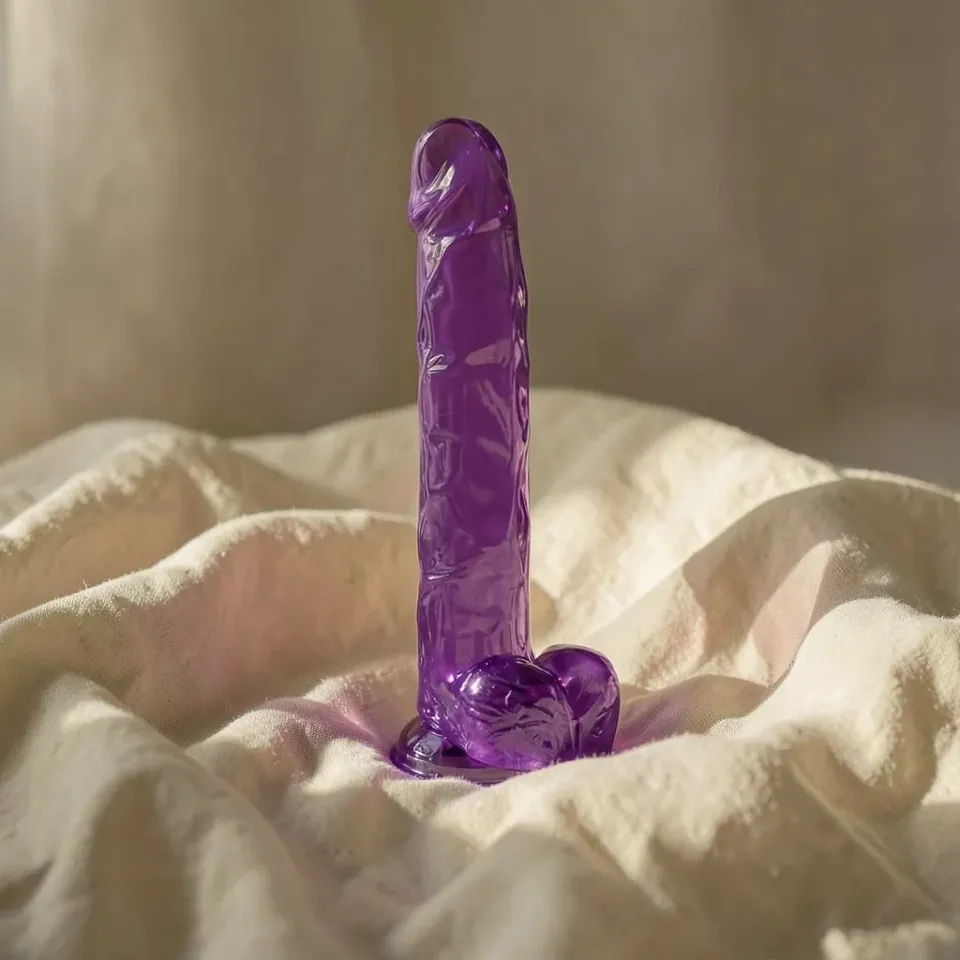 CalExotics Size Queen dildo realistico viola ventosa