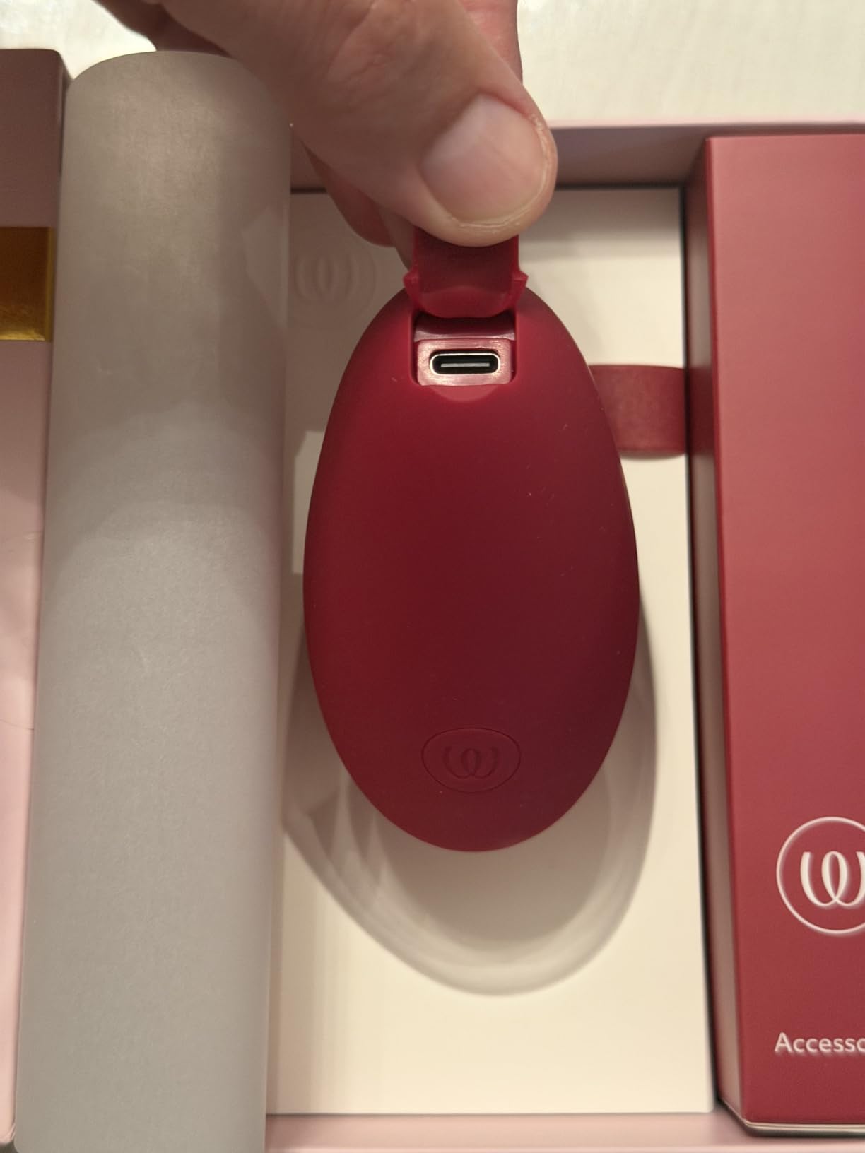 Womanizer Next Liberty stimolatore clitorideo bordeaux 3D
