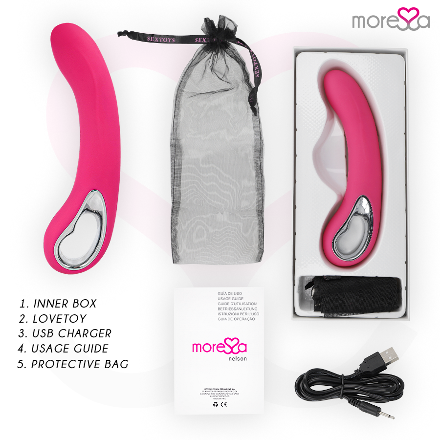 Moressa Nelson vibratore punto G 20 cm 12 modalita silenzioso