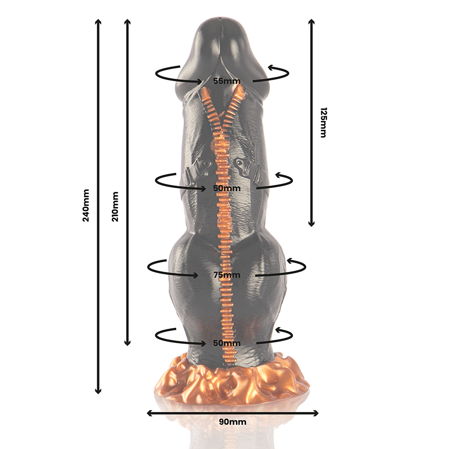 Epic Cybersilicock Deimos dildo silicone 24 cm XL
