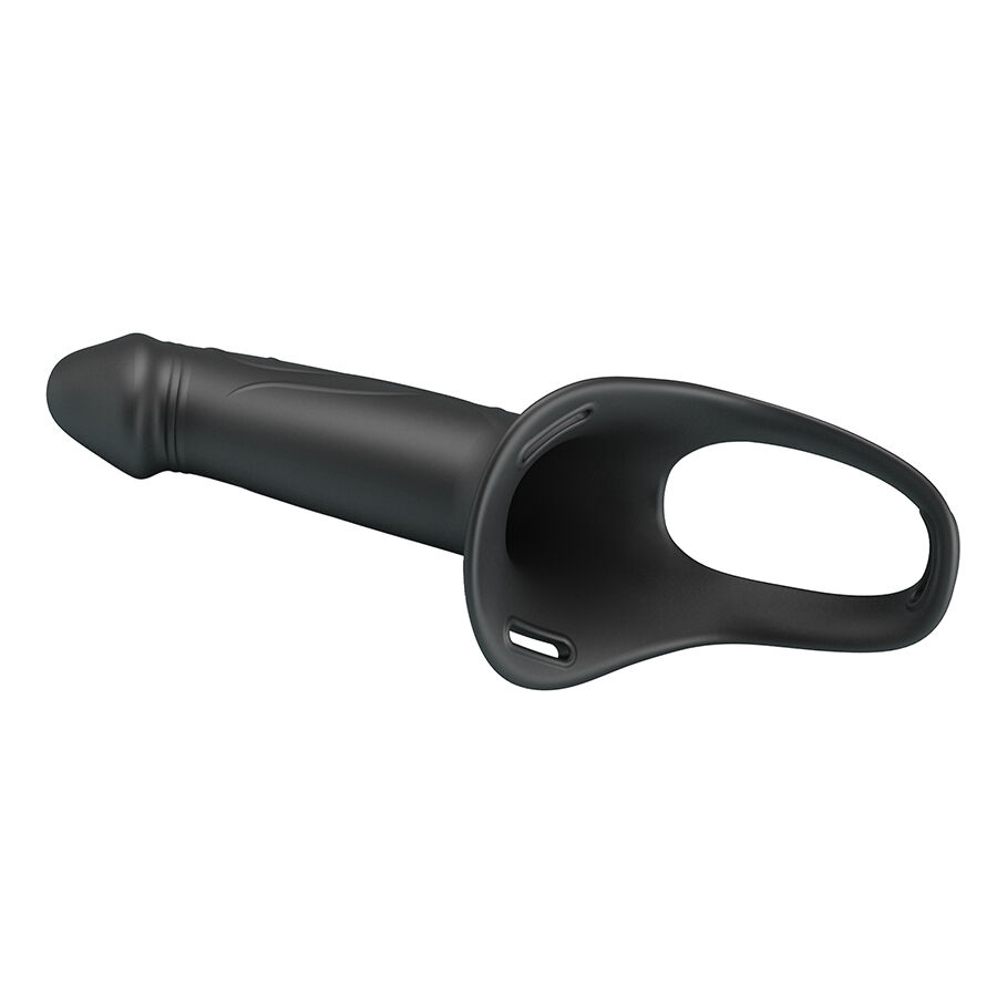 Pretty Love Landon strap-on cavo 18 cm nero silicone