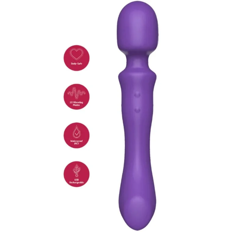 She.E.O Wand Doppia Estremità massaggiatore viola