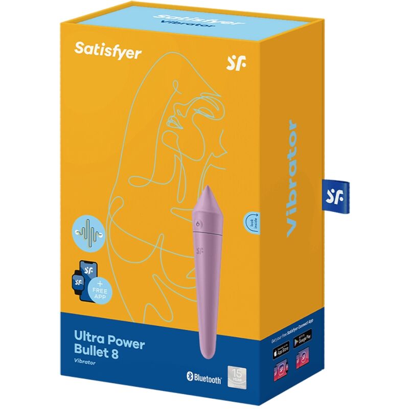 Satisfyer Ultra Power Bullet 8 bullet vibrante lilla app