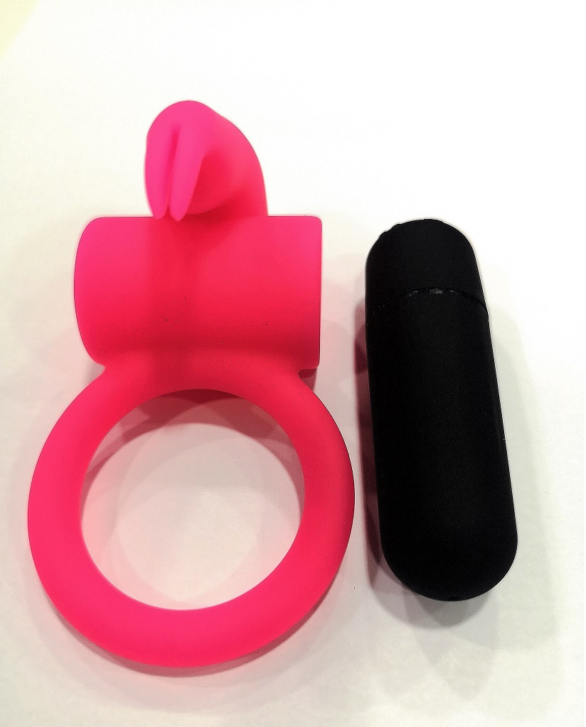 Love Hit by Virgite E9 anello vibratore rosa silicone