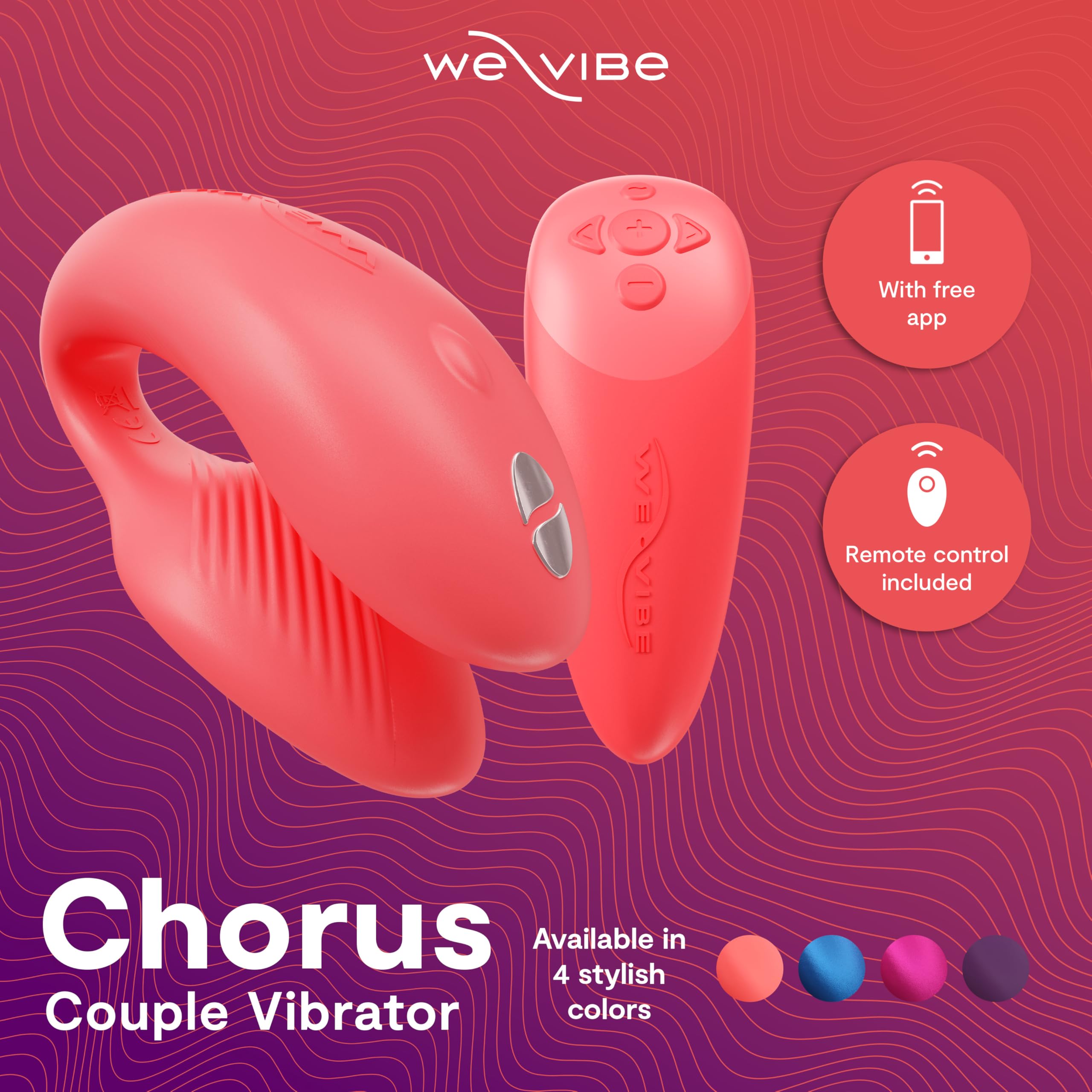 We-Vibe Chorus vibratore coppia arancione con app