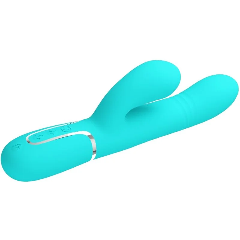Pretty Love G-Spot Rabbit Vibratore Verde Multifunzione