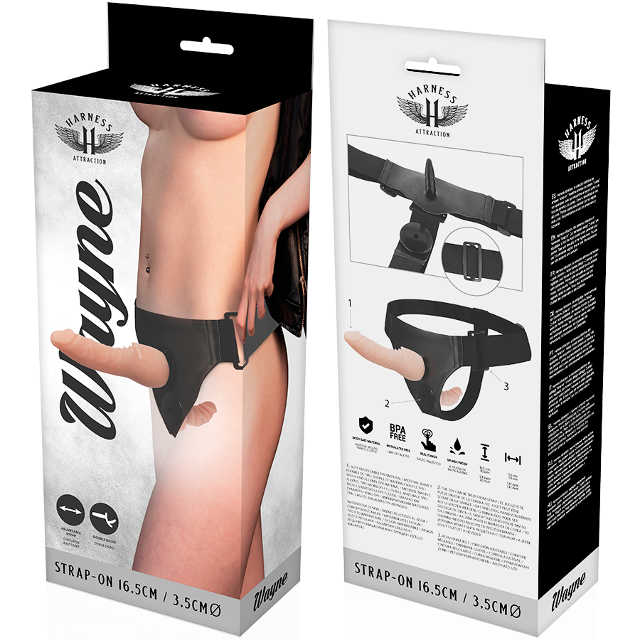 Attraction Wayne strap-on doppia penetrazione