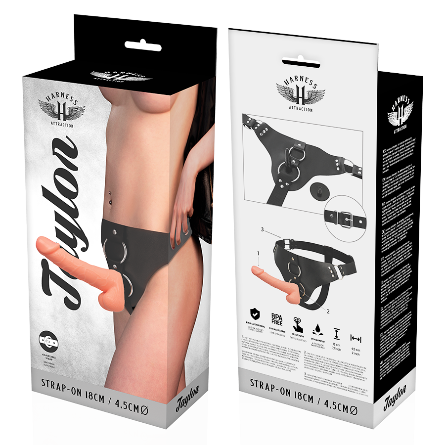 Frutille Attraction Taylor strap-on 18 cm realistico