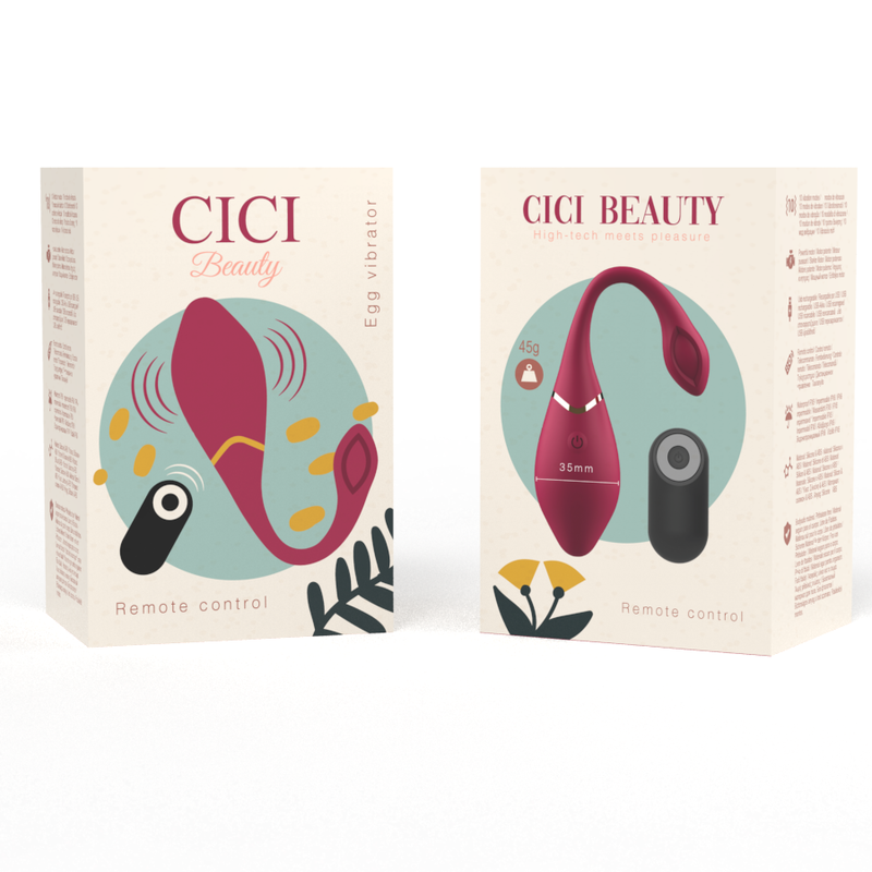 Cici Beauty Egg ovulo vibrante con telecomando 10 m