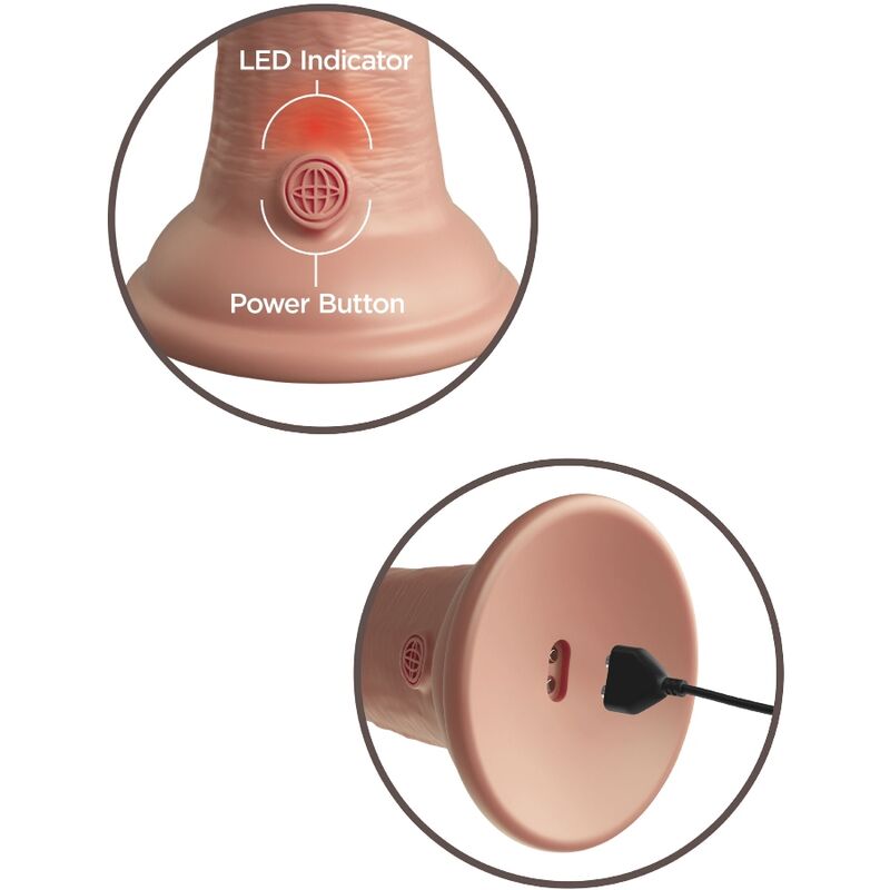 Pipedream King Cock Elite Vibrante 15,2 cm dildo silicone