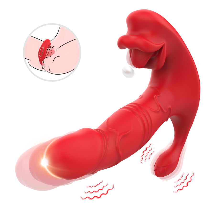 Armony Panty Vibe vibratore mutandina rosso doppio motore