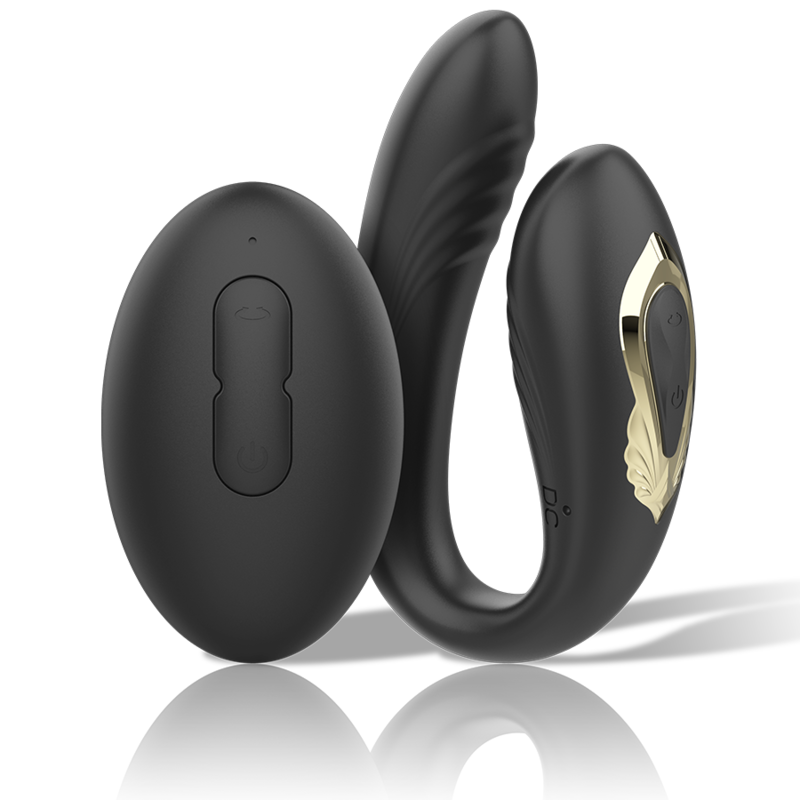 Ibiza Double Pleasure Wave vibratore coppia rotazione telecomando