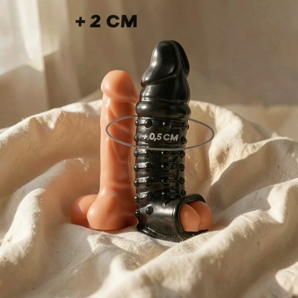 VirilXL V11 guaina pene TPE nera 13,5 cm