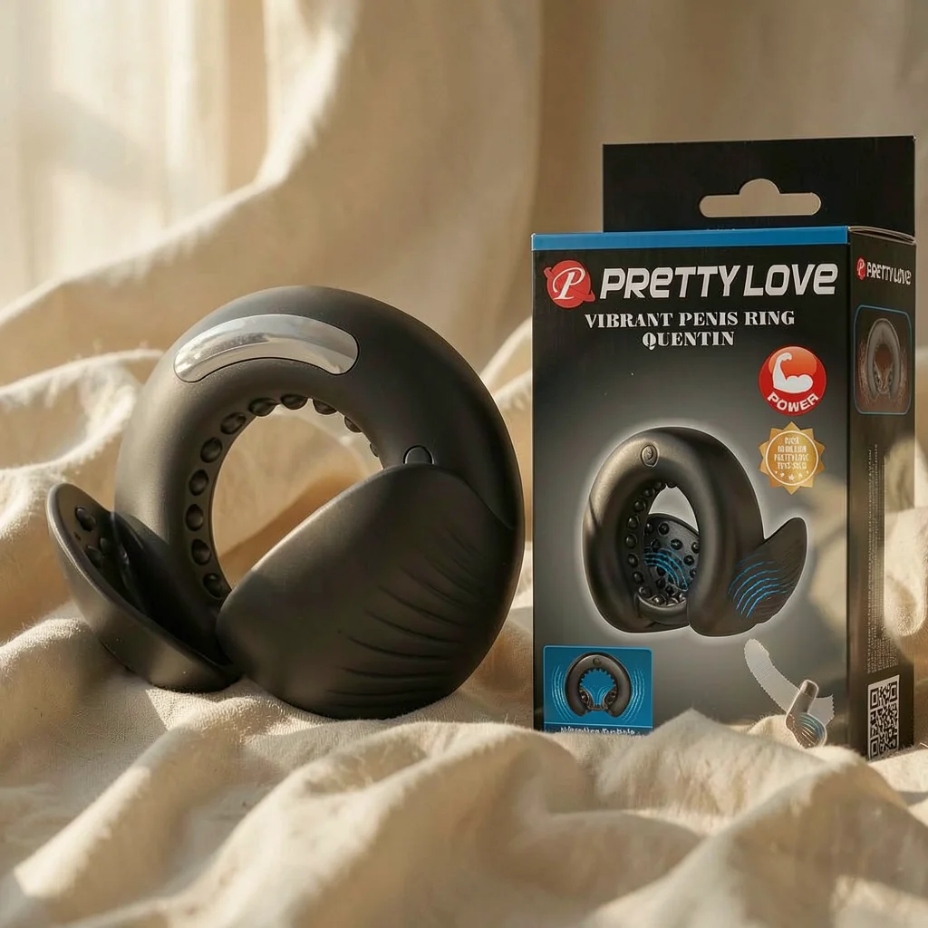 Pretty Love Quentin anello vibrante doppio in silicone