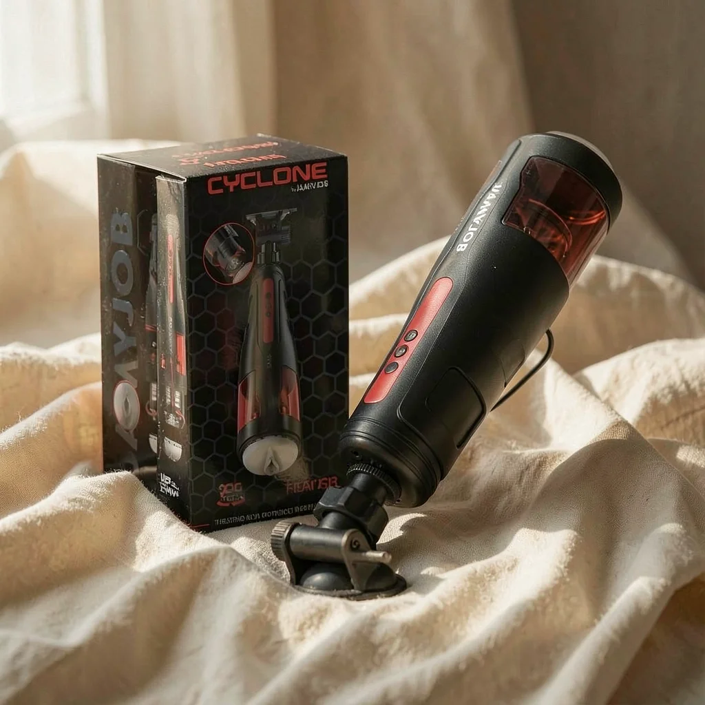 Jamyjob Cyclone masturbatore rotante nero 10 modalità