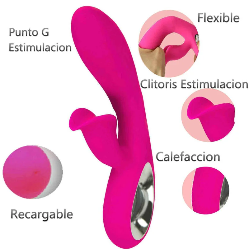 Armony Daro vibratore fucsia con anello 21 cm