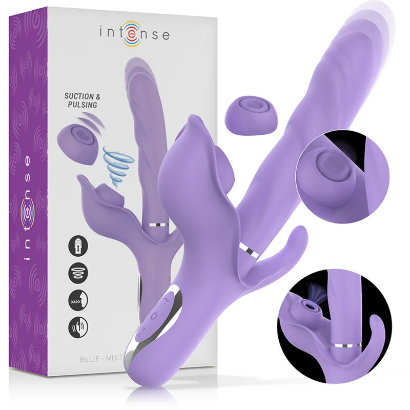 Frutille Intense Billie vibratore viola 4 motori aspirazione
