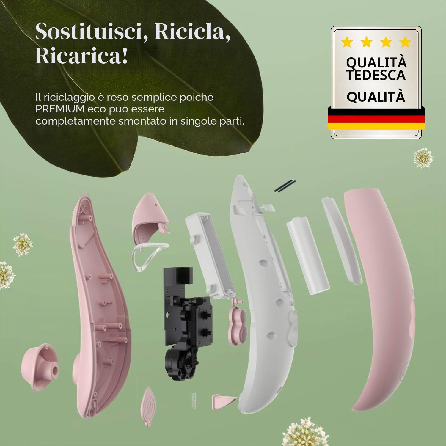 Womanizer Premium Eco succhiatore clitoride vegano 12 livelli