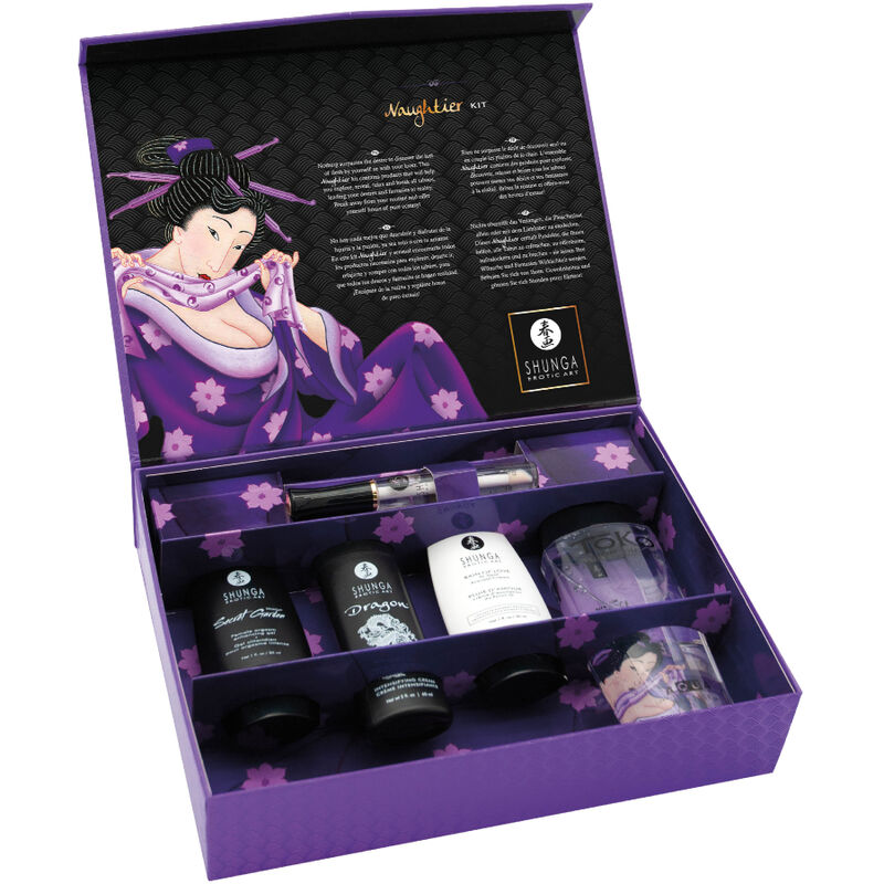 Shunga Naughtier Kit erotico 5 pezzi coppia