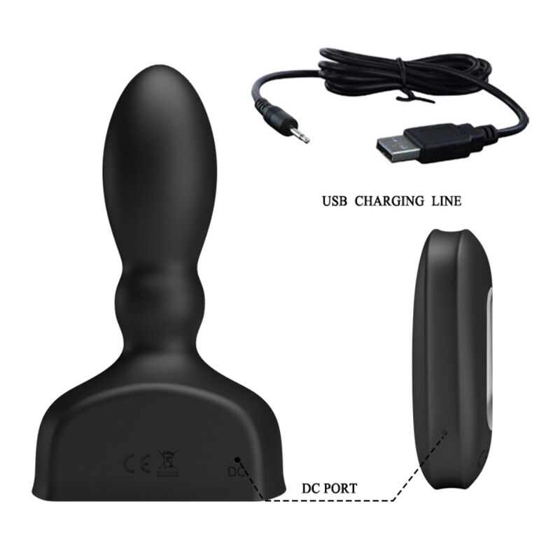 Mr Play plug anale gonfiabile vibrante con telecomando