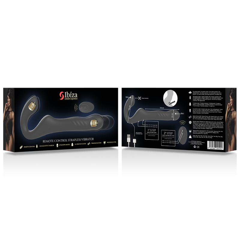 Ibiza Up&Down strapless vibratore di coppia senza cinghia