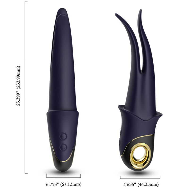 Armony Ombra Blu stimolatore clitoride doppia lingua