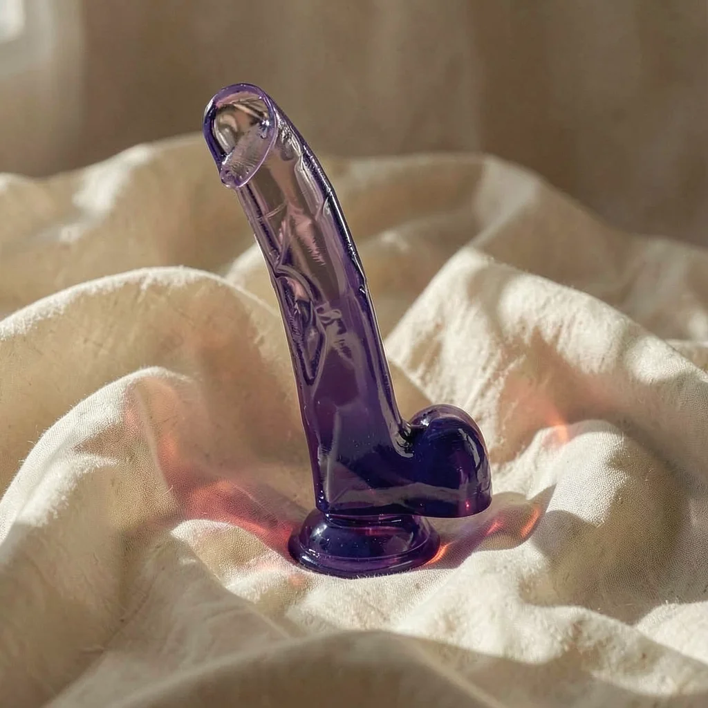 Pipedream King Cock Clear dildo viola 20,3 cm con ventosa