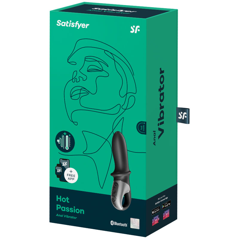 Satisfyer Hot Passion plug anale riscaldante nero