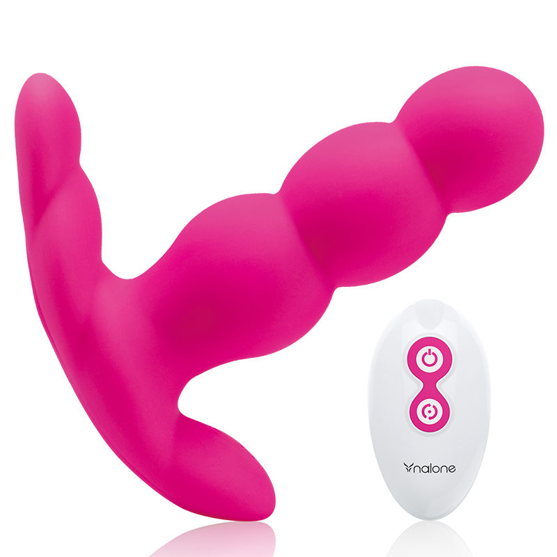 Nalone Pearl Nero plug anale vibrante con telecomando