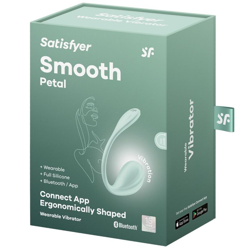 Satisfyer Smooth Petal stimolatore coppia verde acqua app