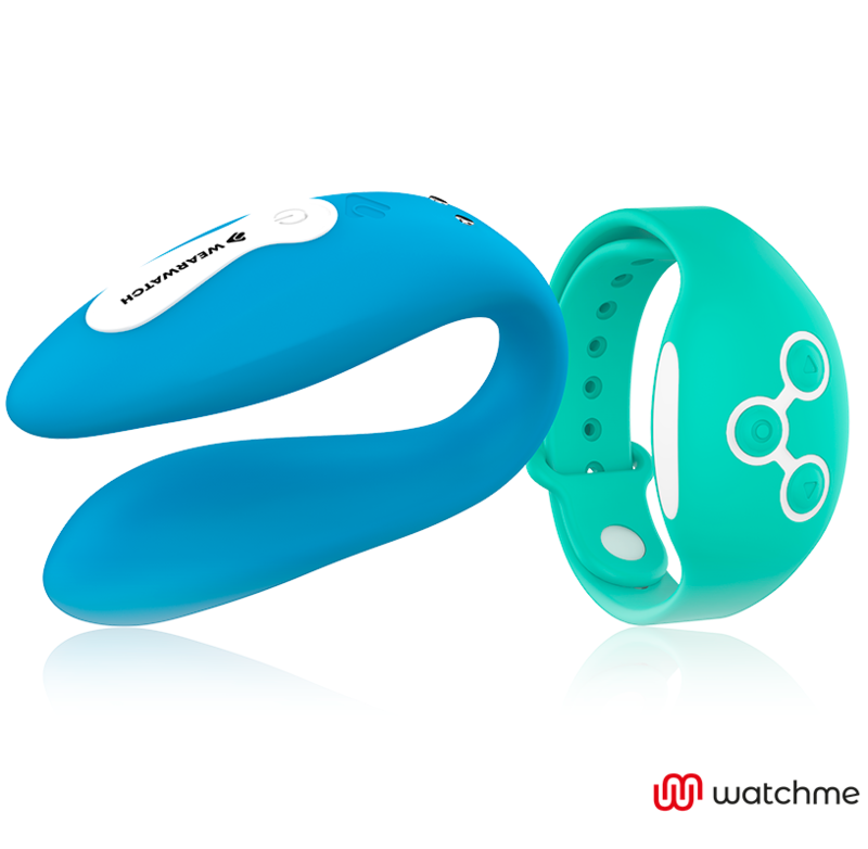 Wearwatch Dual vibratore coppia indigo con orologio