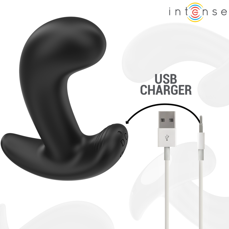 Intense Chandler plug vibrante nero telecomando 9 cm