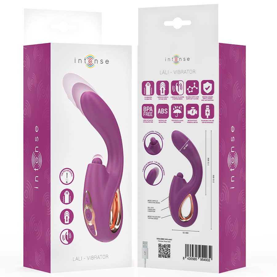 Intense Lali vibratore punto G tapping spinta vibrazione viola