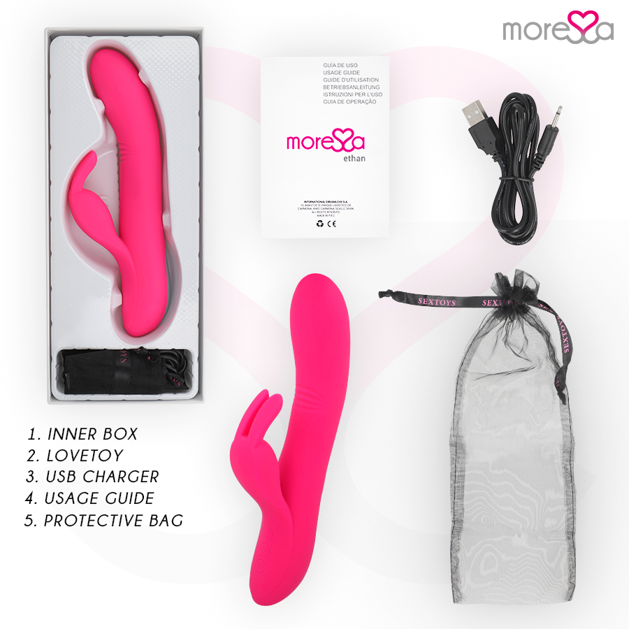 Frutille Moressa Ethan rabbit vibratore ondulante punto G