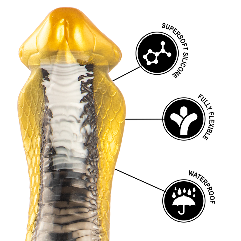 Epic Cybersilicock Drakon dildo silicone giallo 185 mm