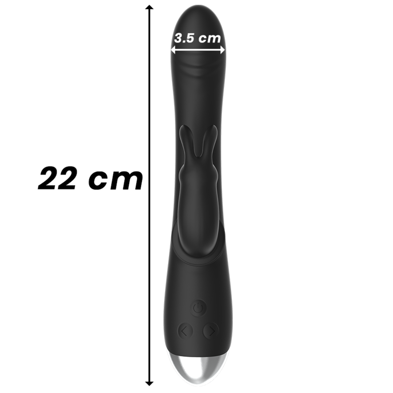 Black&Silver Adam vibratore rabbit 10 modi