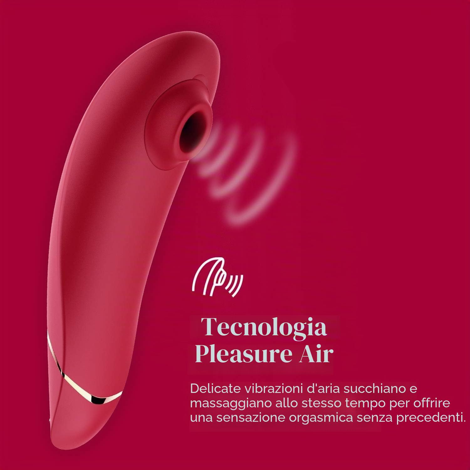 Womanizer Premium 1 Stimolatore Clitorideo Red Gold 12 Intensità