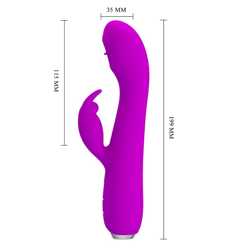 Pretty Love Rachel vibratore clitoride viola ventosa