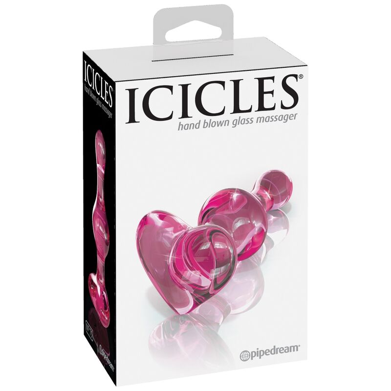 Icicles N. 75 dildo in vetro 3,4 cm fatto a mano
