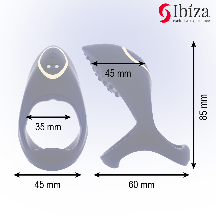 Ibiza Anello Multisensoriale anello vibrante 10 modalità