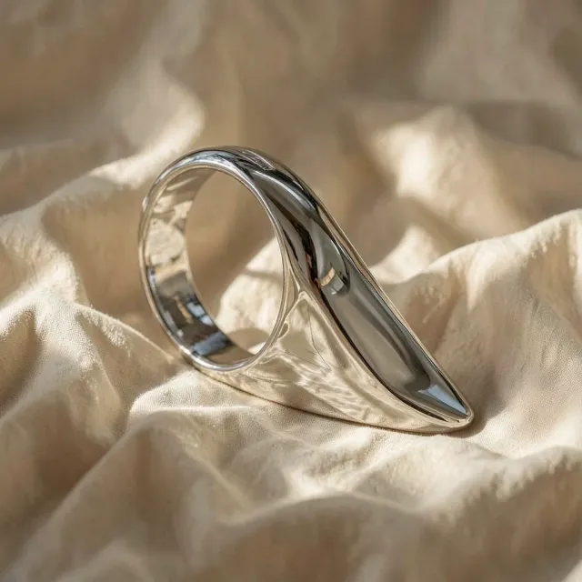 Metal Hard Anello Goccia anello acciaio 55 mm