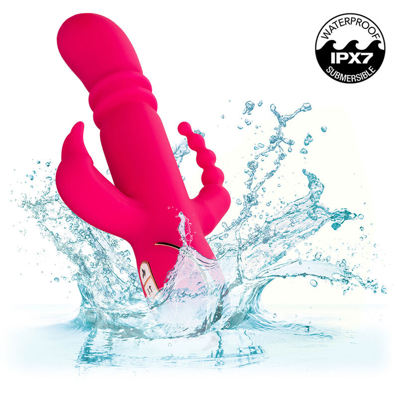 CalExotics Jack Fantasy Heated vibratore rabbit rosa