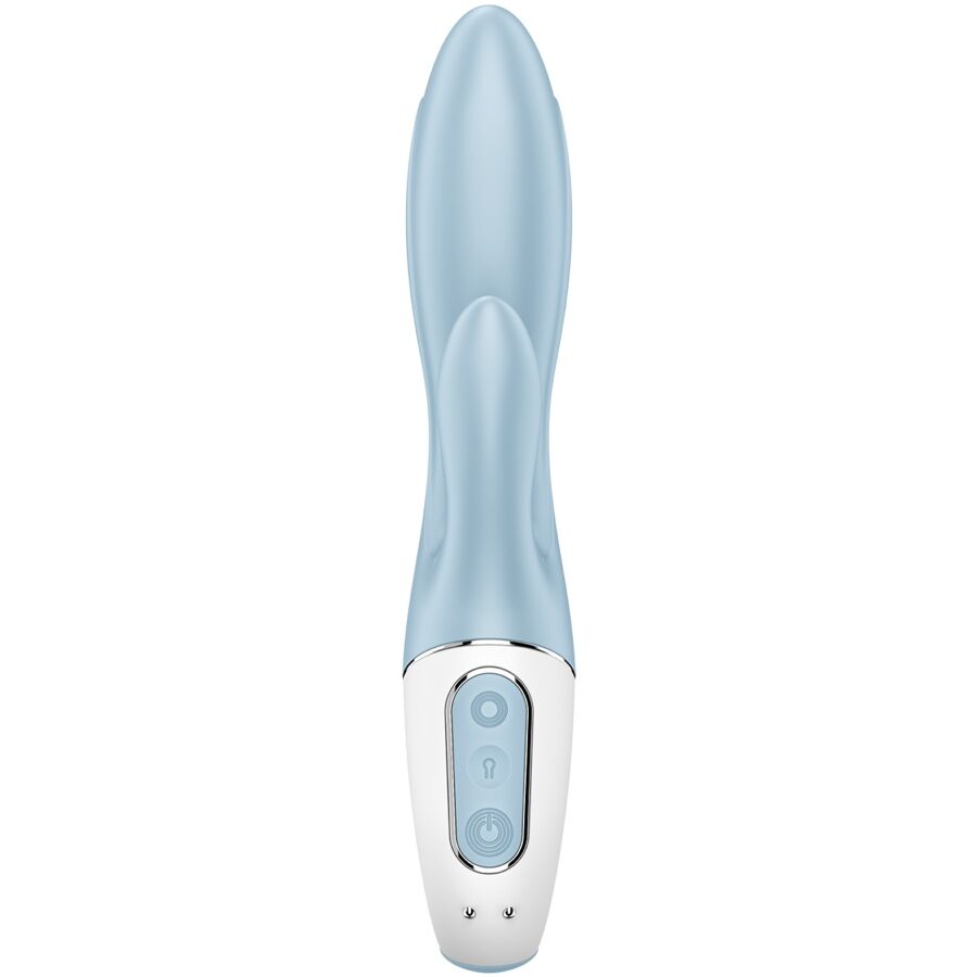 Satisfyer Air Pump Bunny 1 vibratore rabbit blu gonfiabile