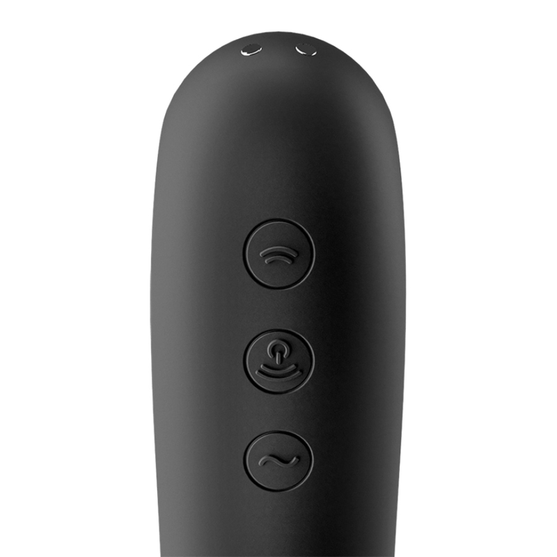 Satisfyer Dual Kiss stimolatore clitoride nero doppia stimolazione